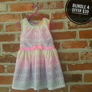Summer Toddler Dress Colorful 3t Bundle and Save